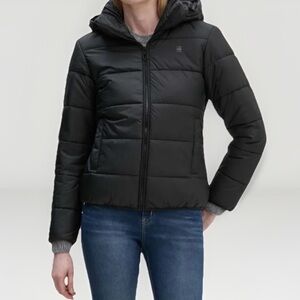 G-Star RAW BNWT Meefic Black Hooded Puffer Jacket